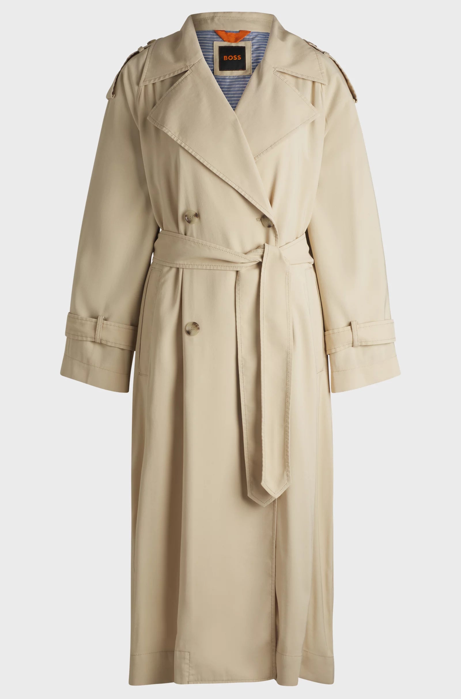 Coluent Loose Fit Trench Coat
