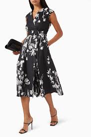 Marella - Taxi Wrap-Dress in Black Floral