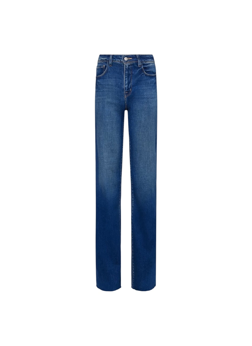 Blue jeans on a white background  l'agence scottie wide leg 