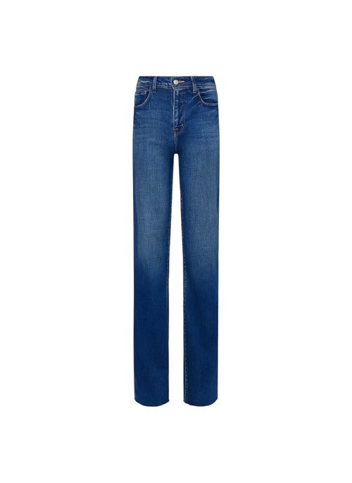 Blue jeans on a white background  l'agence scottie wide leg 
