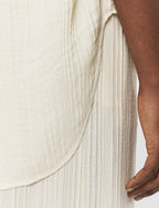 Lucien Pleat Jacquard Blouse