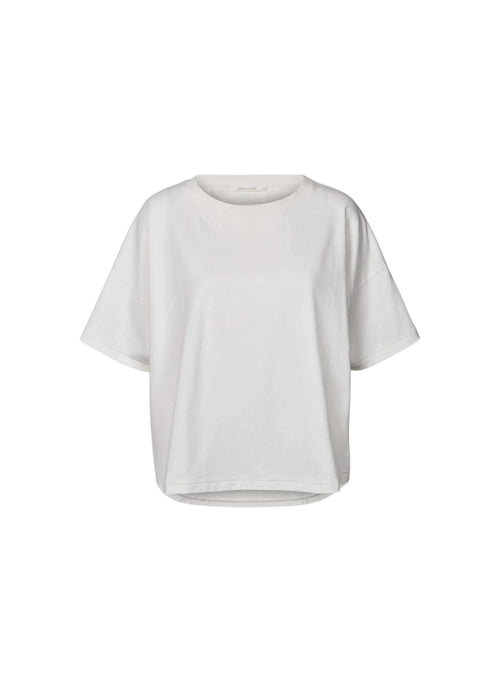 White t-shirt on a white background