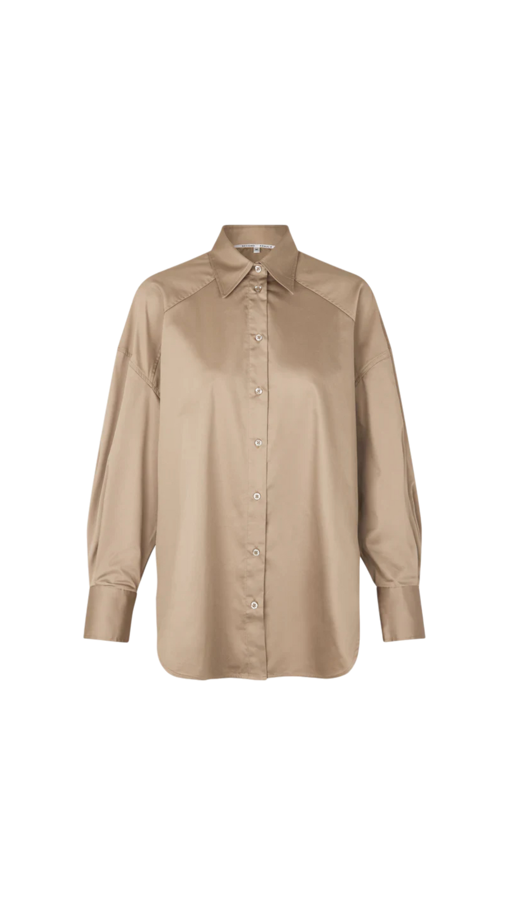 Beige shirt on a white background