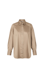 Beige shirt on a white background