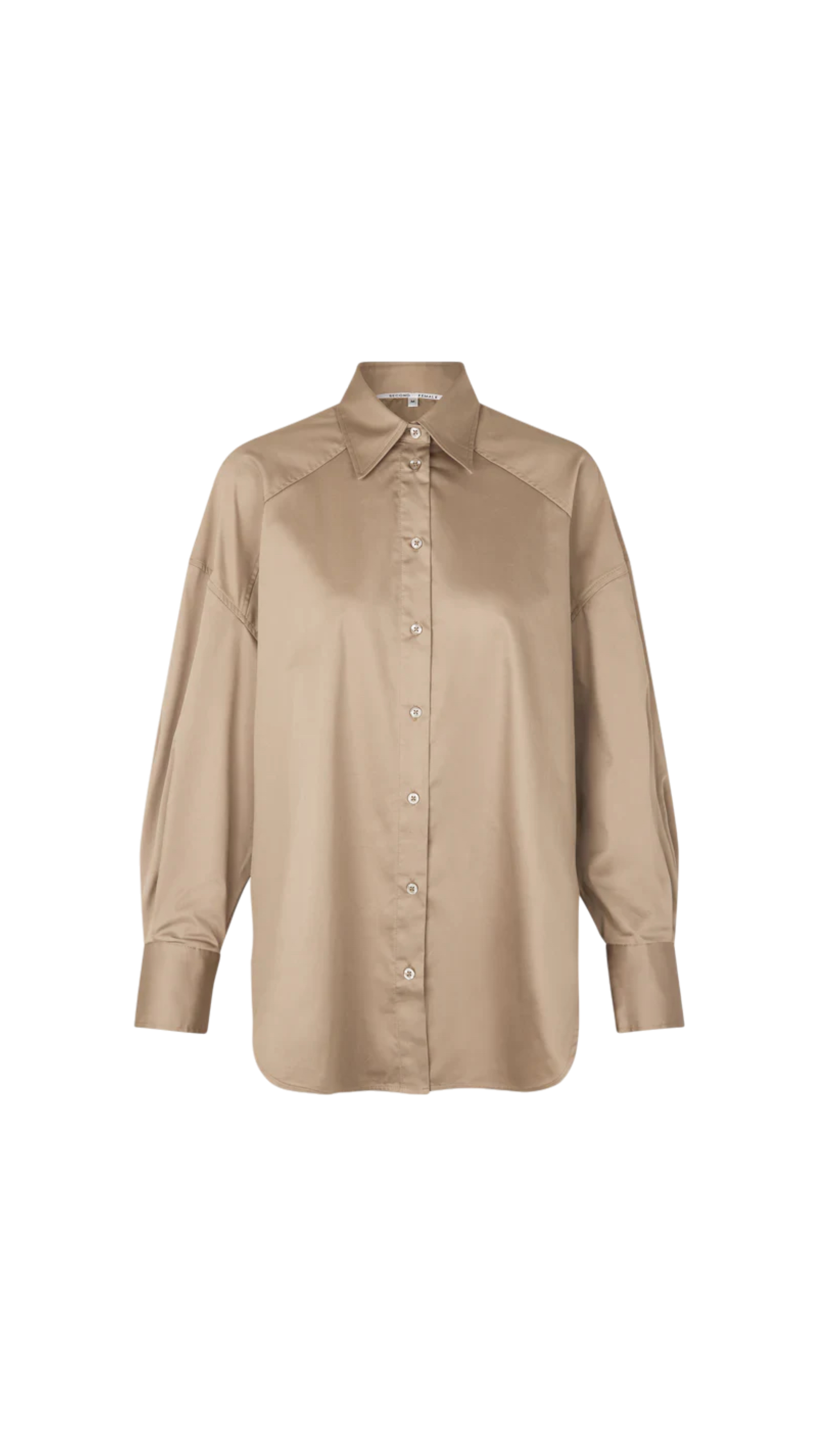 Beige shirt on a white background