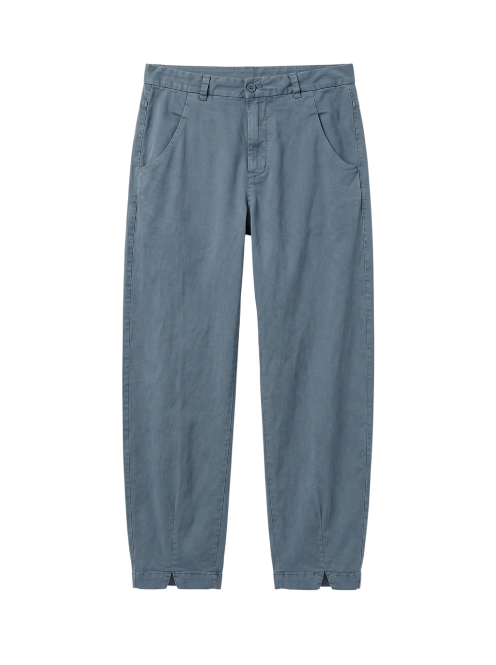 Comfort fit trousers in cotton and tencel stretch