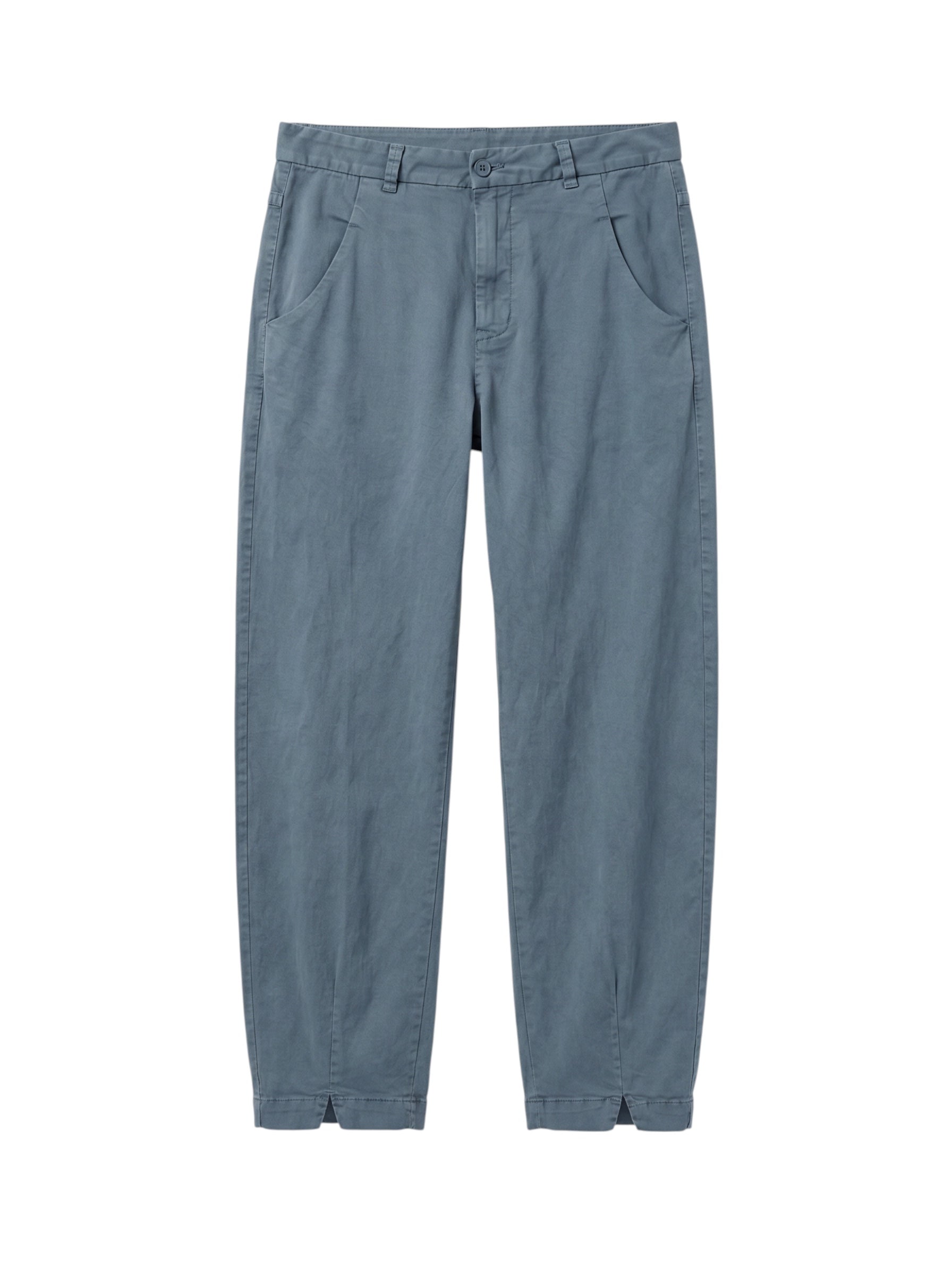 Comfort fit trousers in cotton and tencel stretch