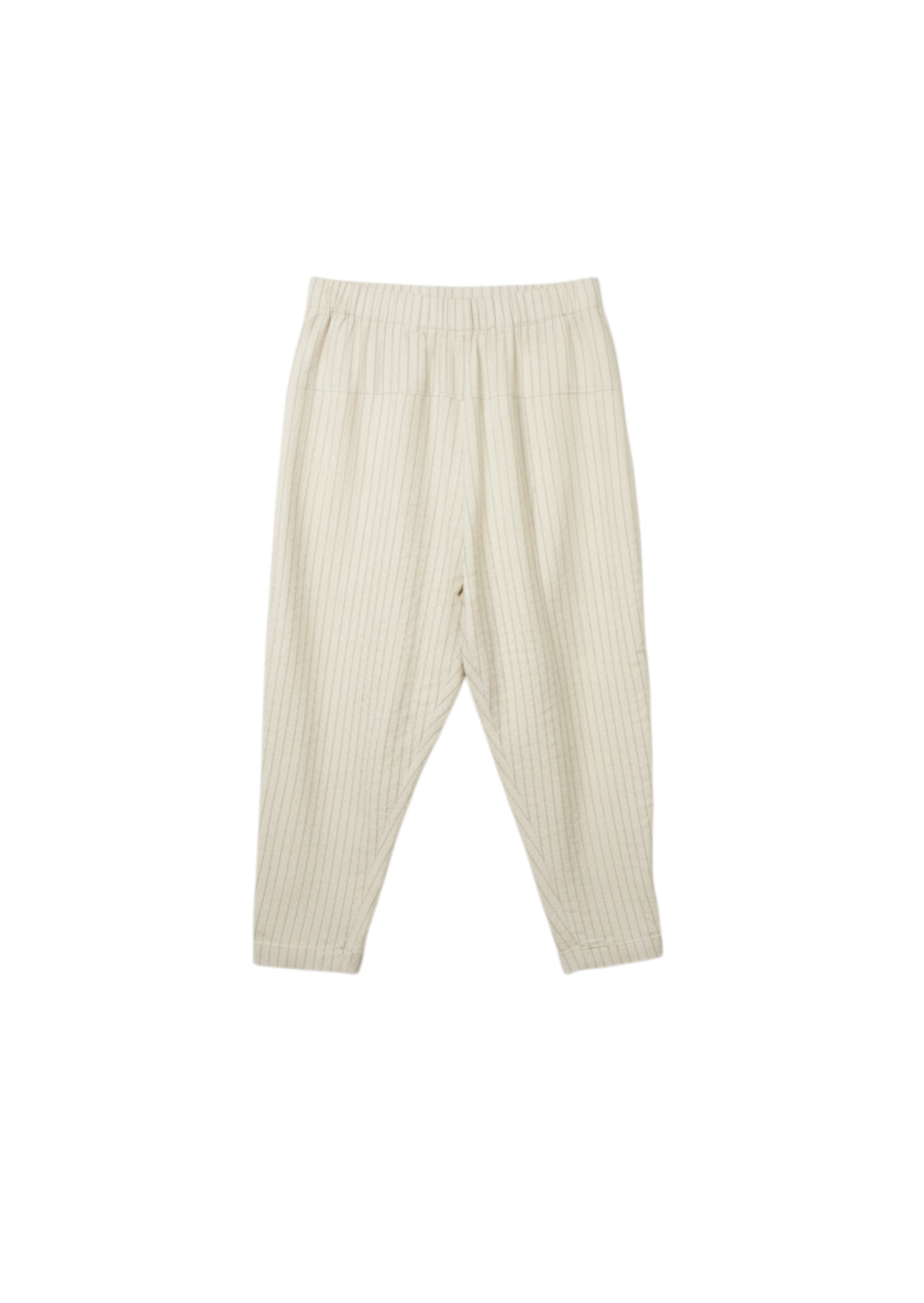 transit par such milk stripped Beige pants on a white background