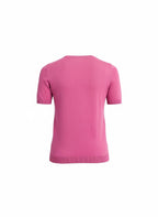 Pink sweater on a white background