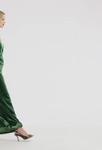 Florence Velvet Ruffled Maxi Dress