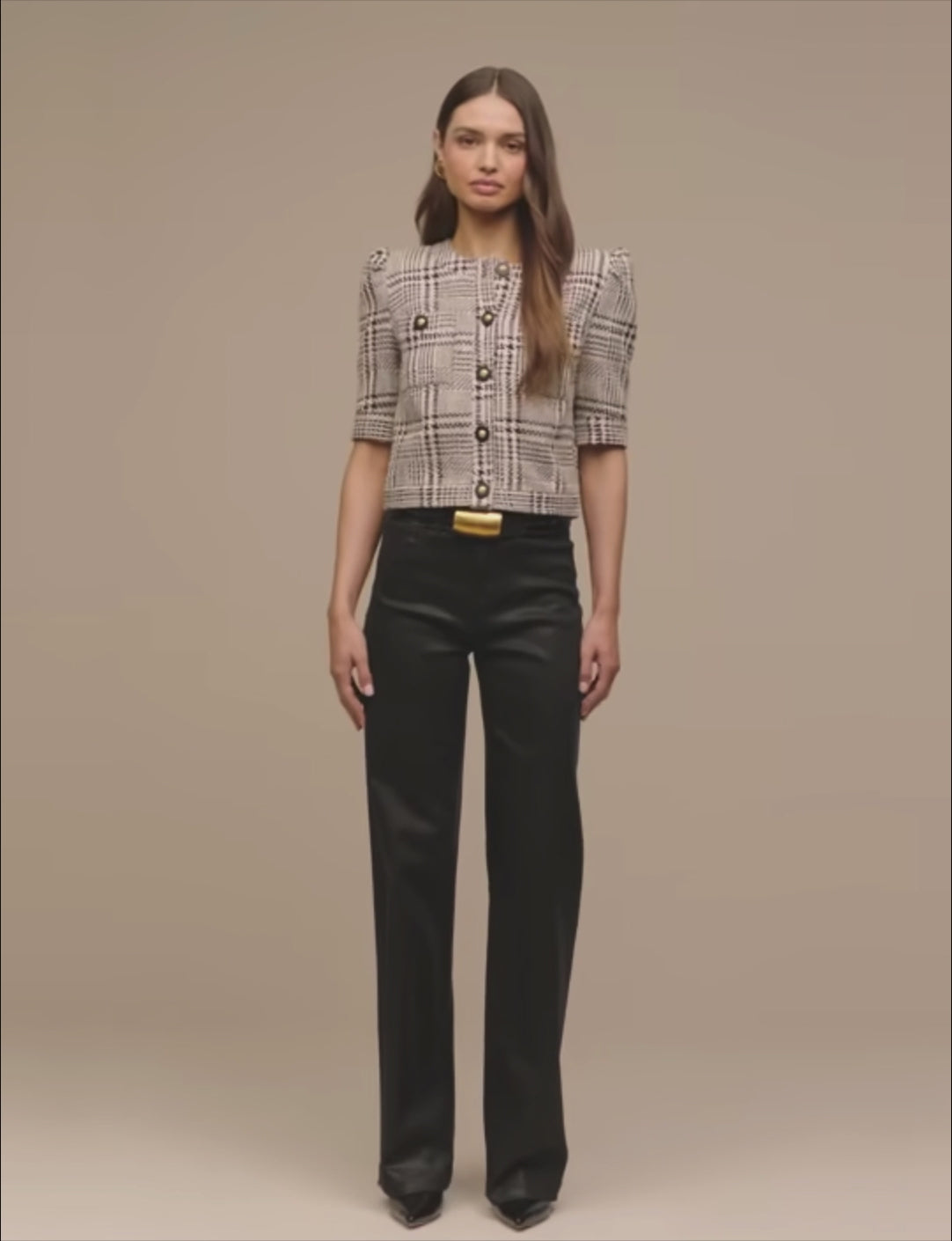 Allegra Cropped Tweed Jacket
