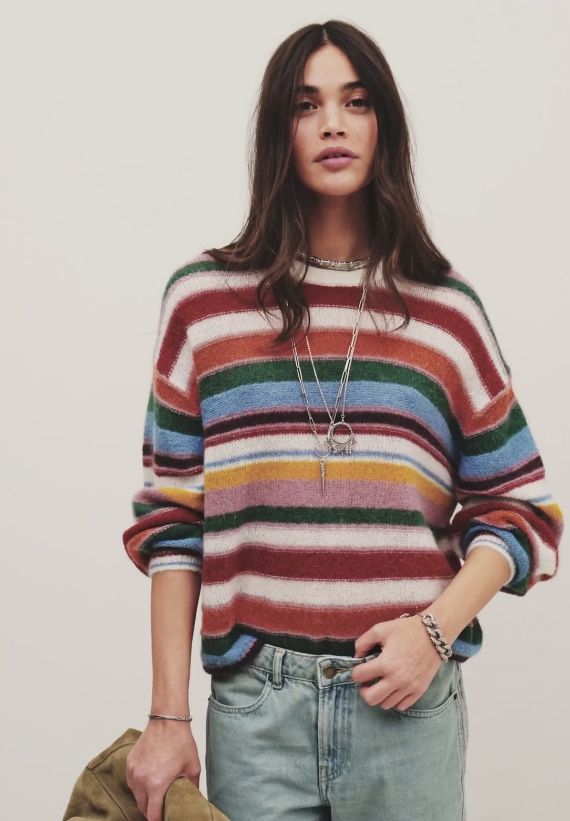 Serena Oversized striped Jumper