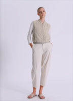 Gilet imbottito in misto seta regular fit