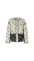 Floral patterned jacket on a white background