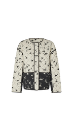 Floral patterned jacket on a white background
