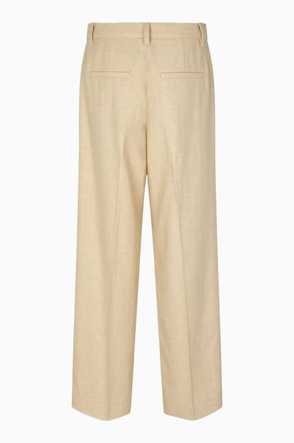 Navada Pleated Pant Beige Melange