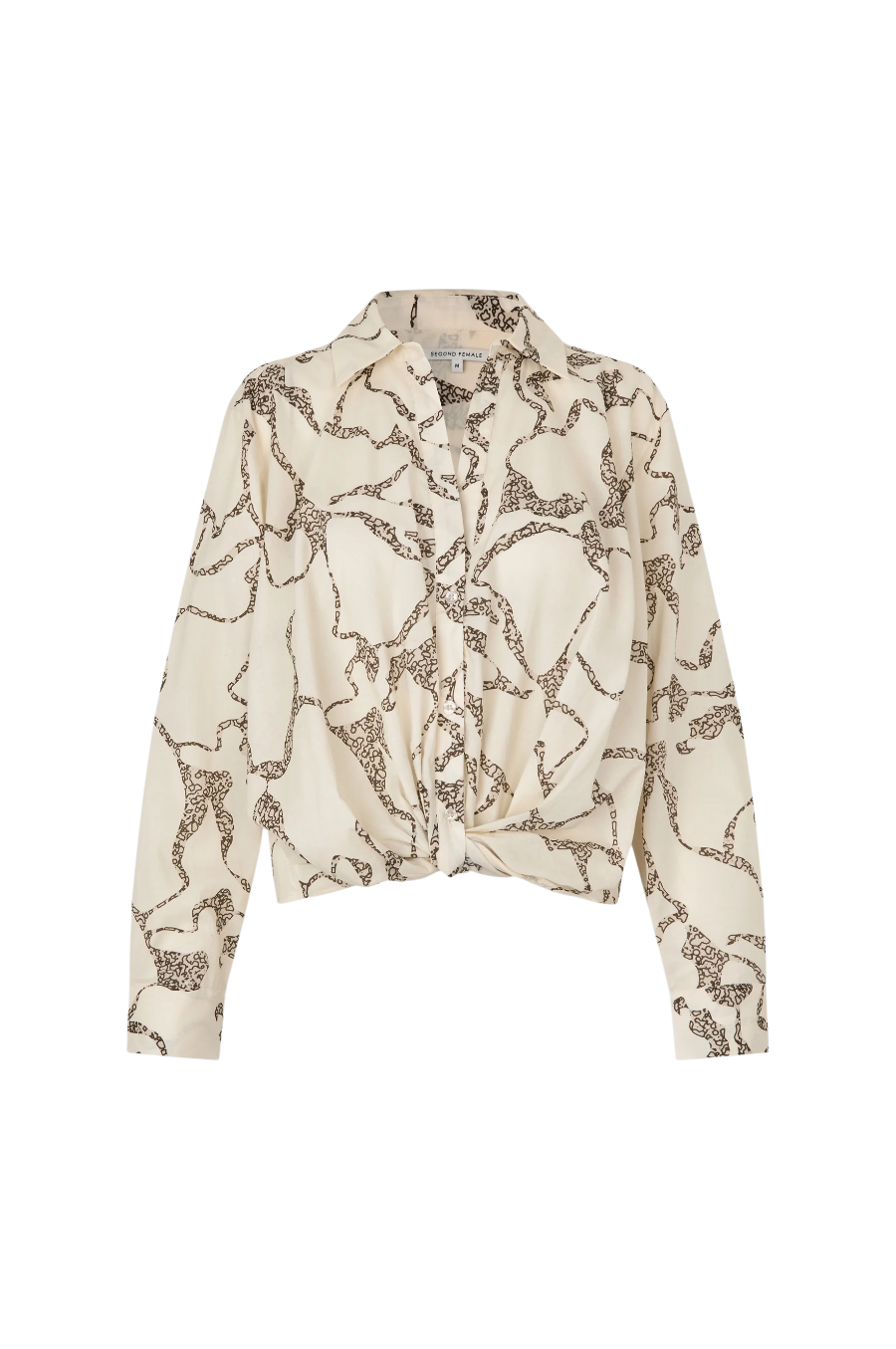 Soil Front Twist Shirt Eggnog