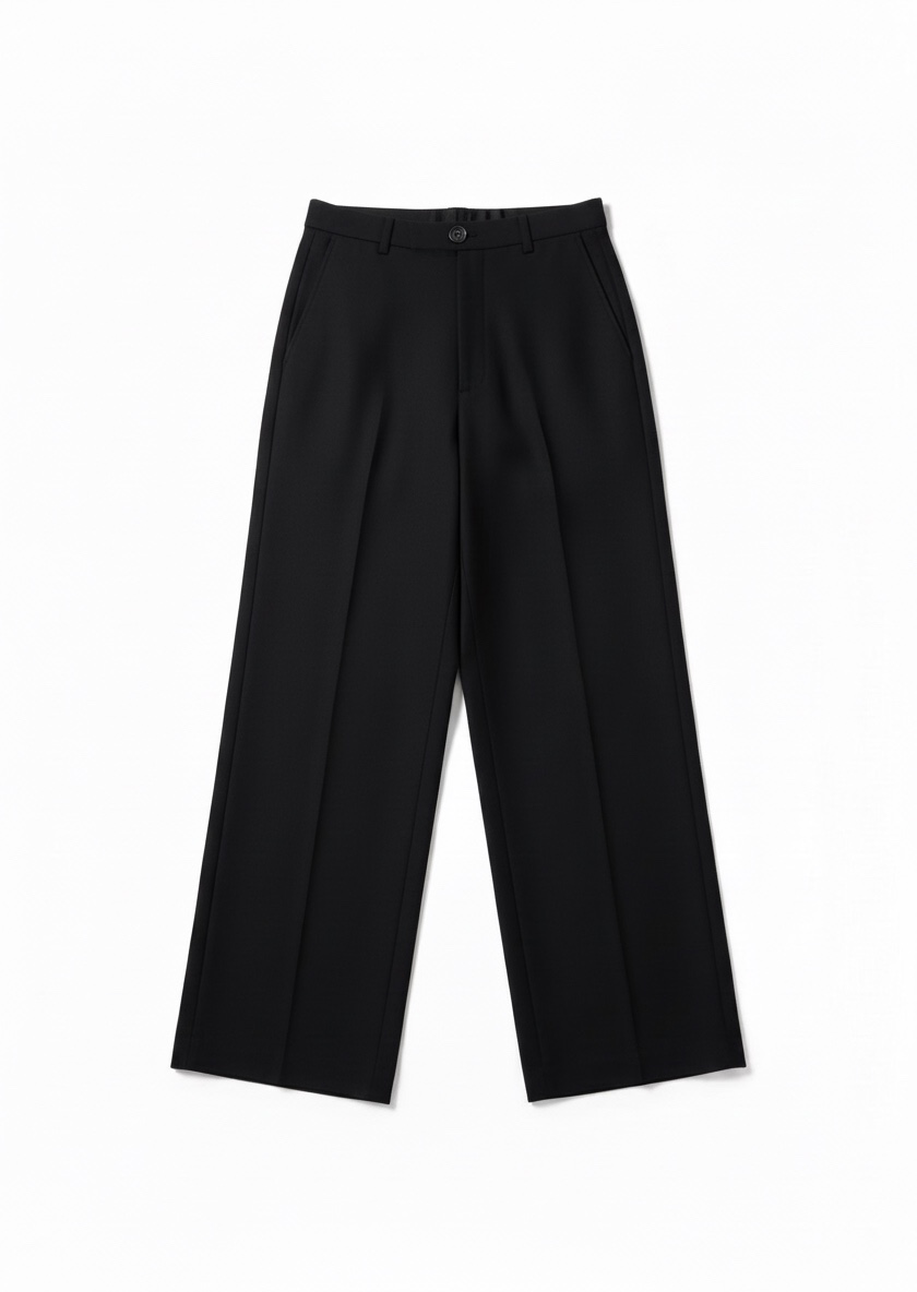 Black pants on a white background