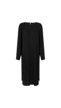 Black dress with long sleeves on a white background