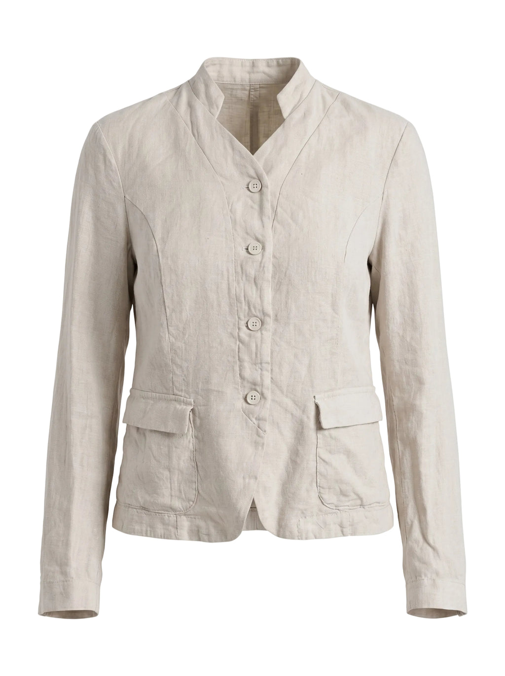 Stretch linen and viscose jacket