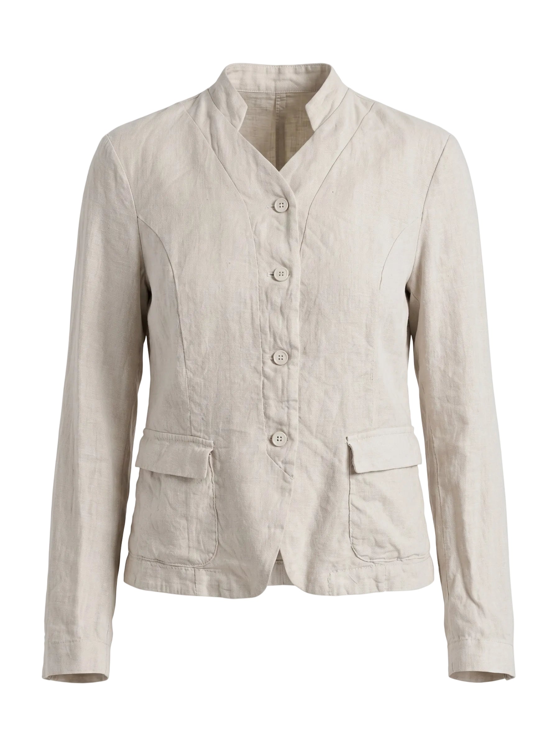 Stretch linen and viscose jacket