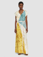 Tulipa Planchart Print Silk Dress