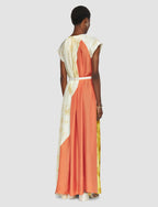 Tulipa Planchart Print Silk Dress