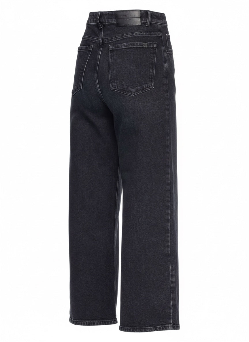 Black jeans on a white background