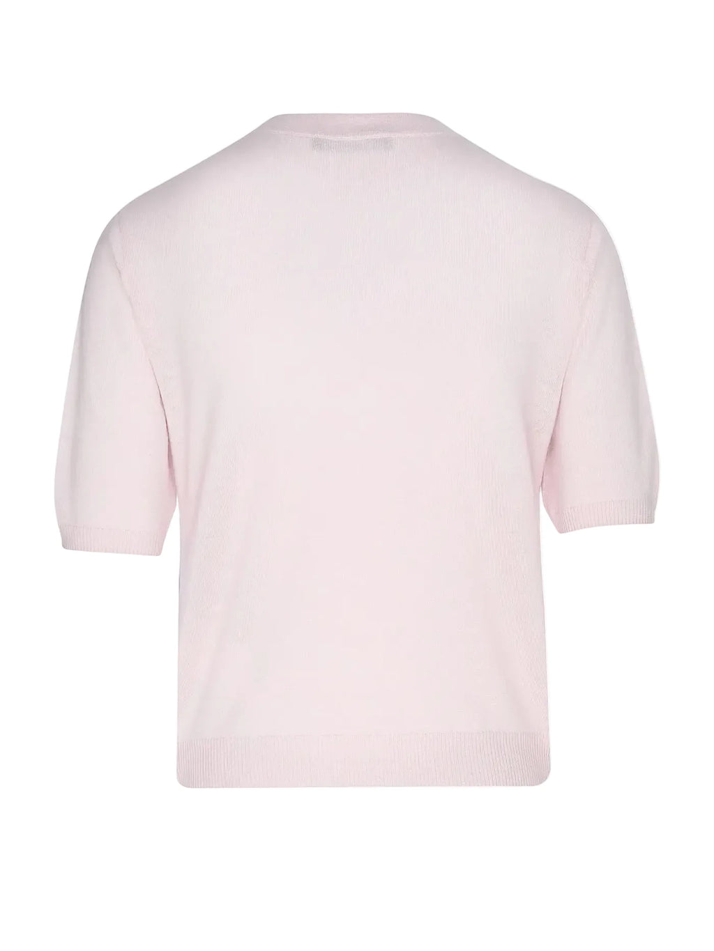 Light pink t-shirt on a white background