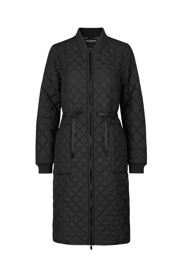 ILSE JACOBSEN - Black Padded Quilt Coat