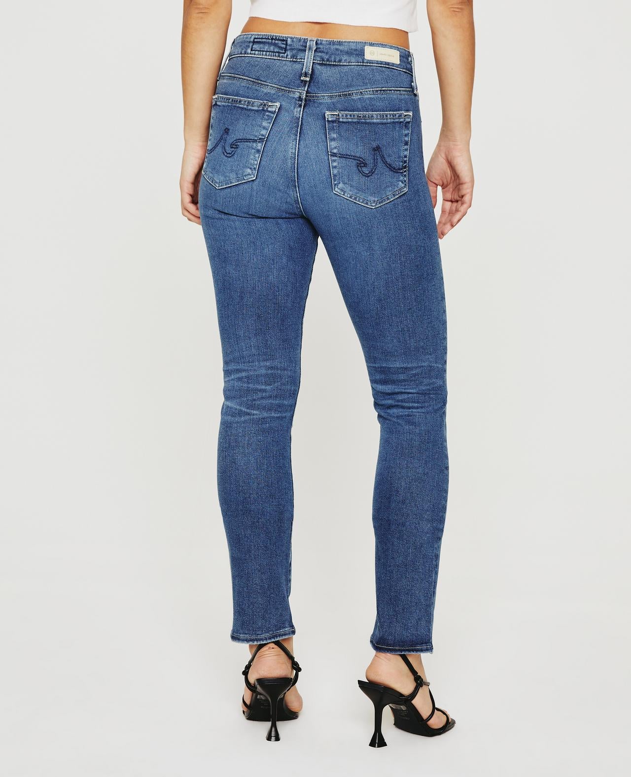 AG Jeans - Cloud Soft Mari High Rise Slim Straight in Winter Solstice