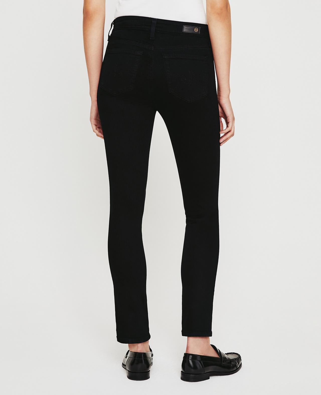 AG Jeans - Mari High Rise Slim Straight in Opulent Black