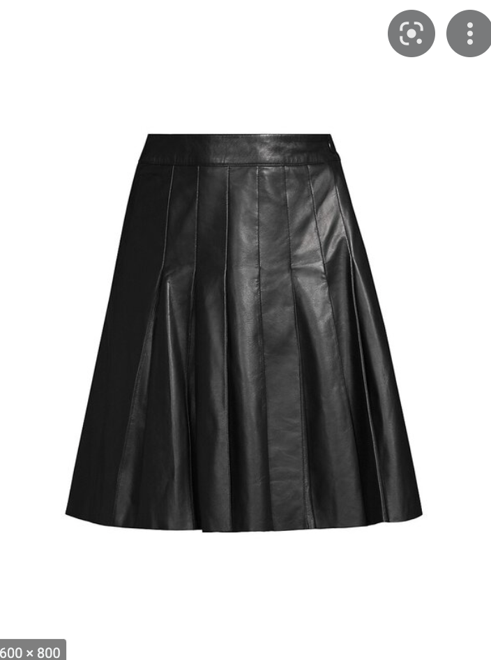 MaxMara Weekend - Trench Leather Skirt