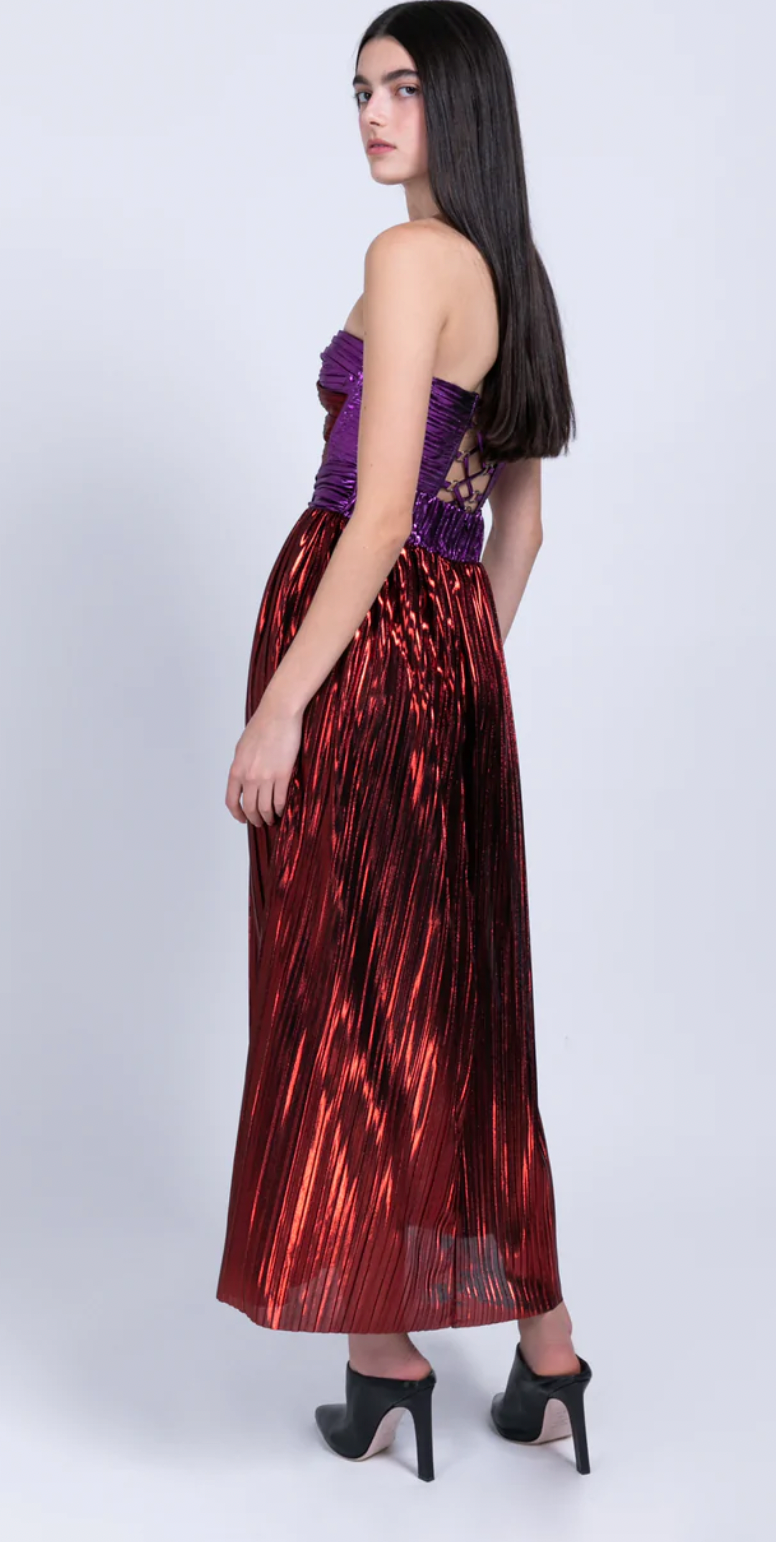 SABINA MUSAYEV - Faina Skirt in Red & Purple