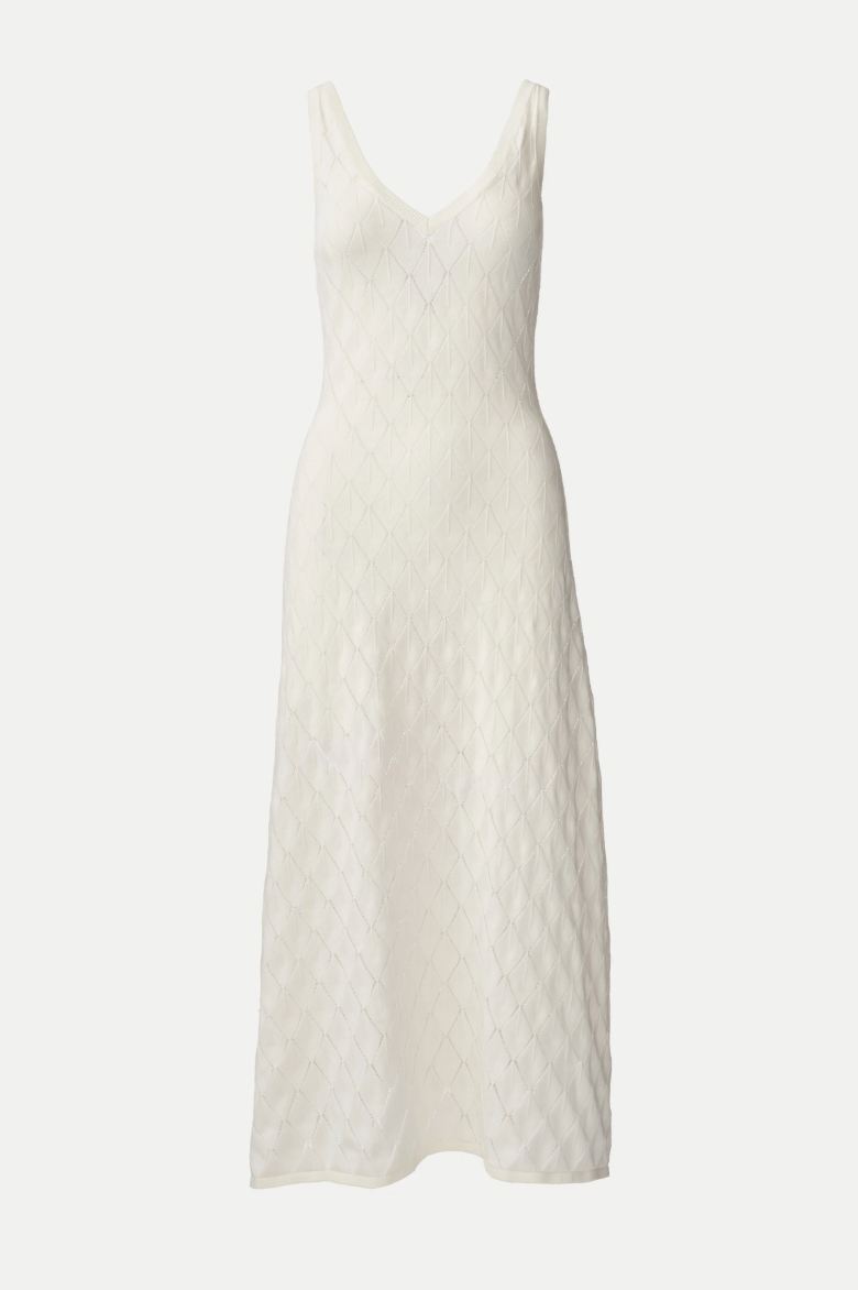 ON PARKS - Knitted Cream Dress