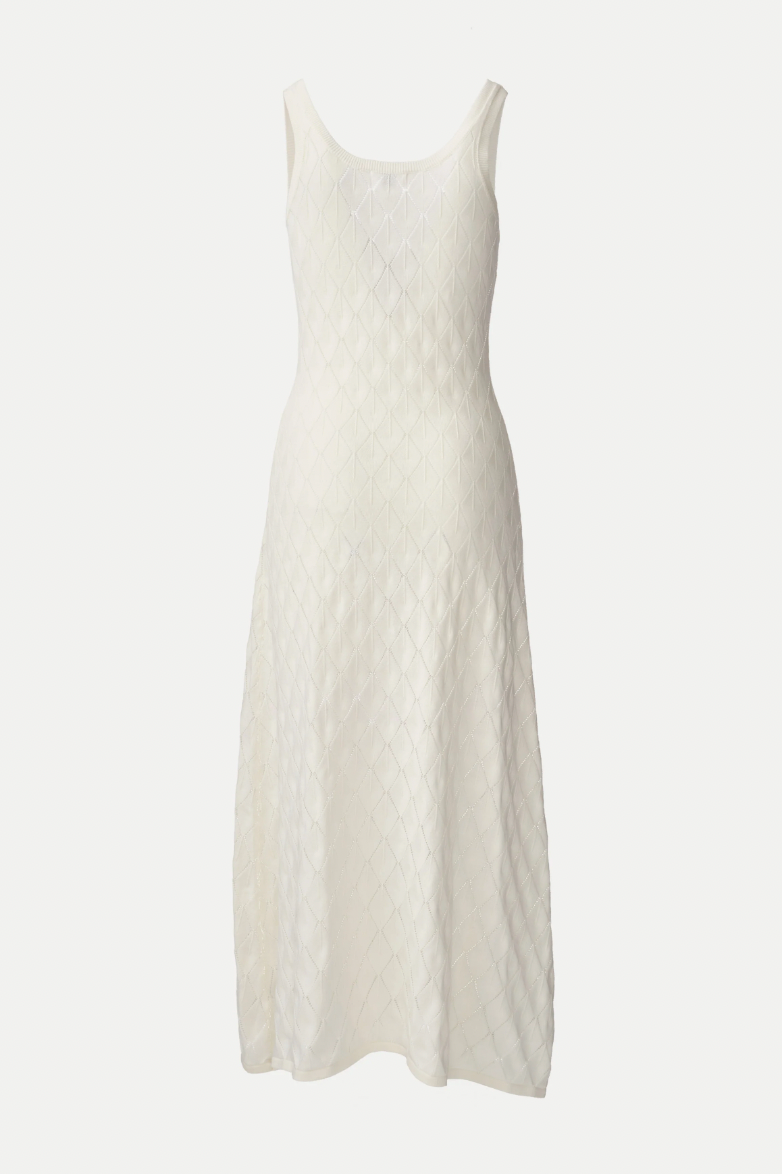ON PARKS - Knitted Cream Dress