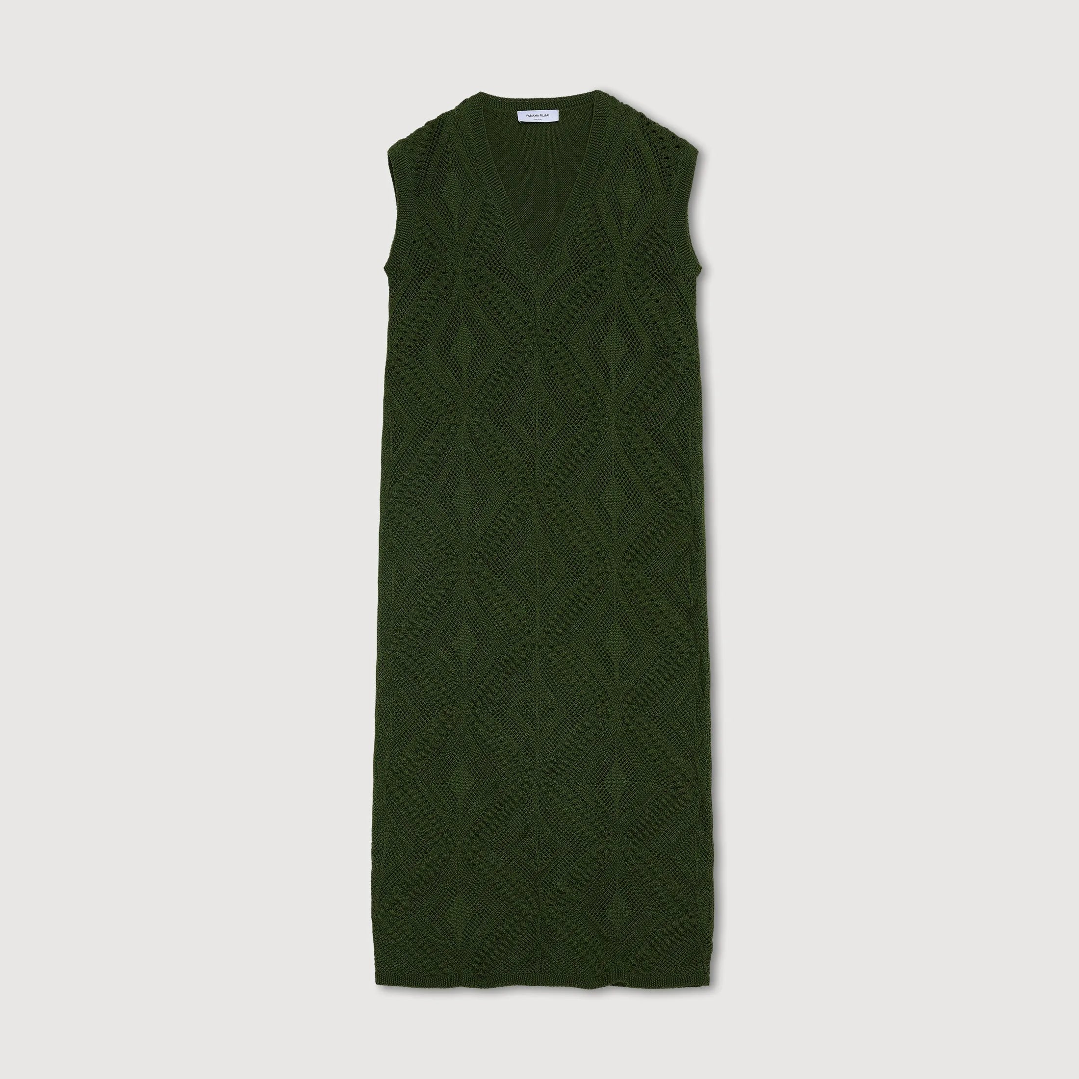 FABIANA FILIPPI - Knitted Dress in Algae Green